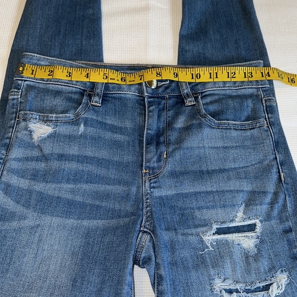 American Eagle Outfitters Woman’s Hi Rise Jegging Distressed Size 2 Regular - Picture 7 of 15